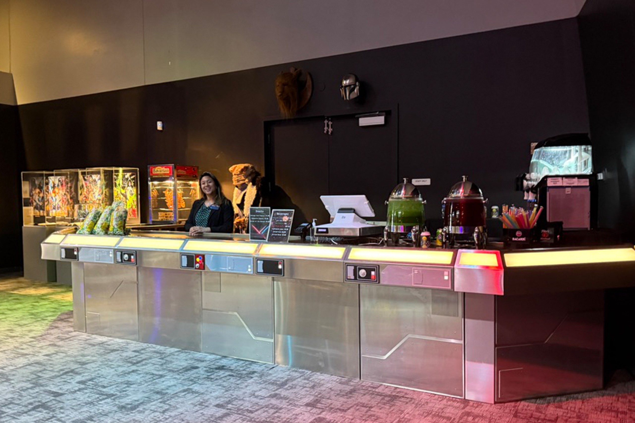 Custom hospitality setup for food & beverage as well as retail.